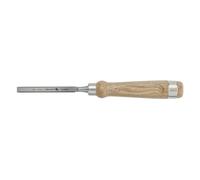 Högert Technik - Wood Chisel 10 mm with Wooden Handle - Length: 14 cm - Flat Chisel for Woodworking - with Wooden Handle/Wood Chisel/Carving Tool for Wood Carving