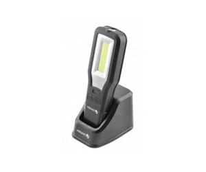 Högert Technik Workshop LED Lamp with Charging Station - 10W COB LED, 550lm, USB Charging, IP54, 360° Rotation, Power Bank, Magnetic, 4 Modes, 3.5H Operating Time, for Workshop, Car and Household