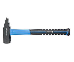 Högert Technology - Engineer's Hammer with fibreglass Handle, 800 g Head Weight, Hammer with fibreglass Handle, Forged and Hardened Head, high Hardness, Compliant with the European Standard DIN 104