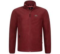 Höhenhorn Badus Men's Fleece Jacket Microfleece Full Zip Troyer Outdoor Hiking Trekking, red, M