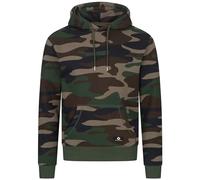 Höhenhorn Janga Men's Hooded Pullover Hoody Sweatshirt Made of Cotton Camo Green XL