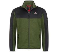 Höhenhorn Naurun Men's Fleece Jacket Hybrid Jacket Cardigan Softshell, Green, M