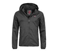 Höhenhorn Rigi Men's Rain Jacket Breathable for Men Weatherproof High-Quality All-Weather, Midnight black, XL