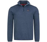 Höhenhorn Swissfels Men's Knitted Fleece Pullover Sweatshirt 1/4 Zip, darkblue, 3XL