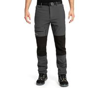 Höhenhorn Trekmaster Men's Softshell Hiking Trousers, Winter Outdoor Trousers, Lined Snowboard Trousers, gray, XXL