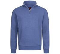 Höhenhorn Troiberg Men's Pullover 1/4 Zip Sweatshirt Troyer with Collar, blue, L