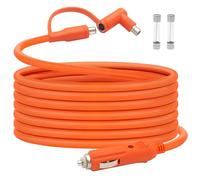 Hoeine Car Charging Cable 12V/24V to DC 8mm for Jackery Power Station 15FT | 14AWG Cigarette Lighter Charger Cord, DC7909+DC8020 Adapter, Accessories for Jackery Explorer 3000 2000 1500 1000 500 300 240
