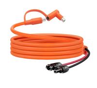 Hoeine MC4 to 8mm Jack Adapter Cable, Universal Solar Panel Plug and DC8020/7909 Compatible with Bluetti, Yeti, Anker, Jackery, Portable Power Station for Camping, Motorhome, Emergency