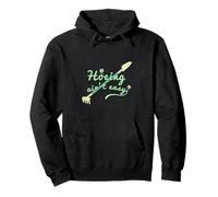 Hoeing Ain't Easy, Funny Women Gardening Pullover Hoodie
