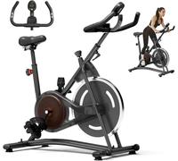 HOELLL Exercise Bike with Unique Heart Rate Sensor and App Synchronization Home Exercise Bike with Continuously Variable Resistance Bike
