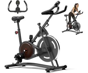 HOELLL Exercise Bike with Unique Heart Rate Sensor and App Synchronization Home Exercise Bike with Continuously Variable Resistance Bike