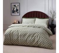 Hoem Alexa Abstract Rich Double Duvet Cover Set, Green
