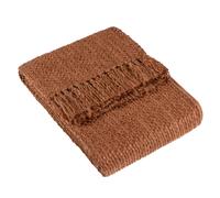 Hoem Höem Morni Woven Yarn Tasselled Throw - Brown Polycotton - One Size