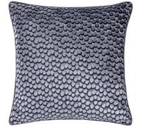 Furn Hoem Lanzo Cut Velvet Piped Cushion Cover - Velvet Piped Trim Zip Closure (Dusk - 45 x 45cm)