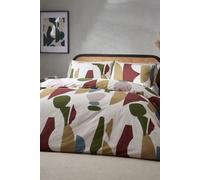 HOEM Meta Abstract Geometric Cotton Rich Duvet Cover Set | Size: Super King HOEM Multicolor Super King