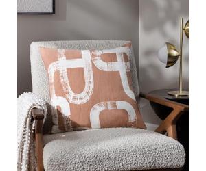 Hoem Tuba Abstract Cotton Feather Rich Filled Cushion