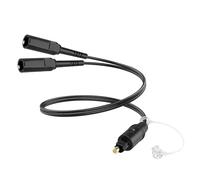 Hoembpn 0.3M Toslink Digital Optical Audio Splitter Cable 1 in 2 Out,Fiber optic Audio Adapter 1 Male to 2 Female Support Dolby Digital/DTS-HD for Home Theater,PS5,TV,Soundbar,DVD Player