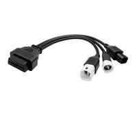 Hoembpn 3 4 6 Pin OBD2 Diagnostic Cable Motorcycle OBD II Engine System Diagnostic Tool Fault Code Reader to 16 Pin Adapter, Compatible with Motorcycle Only