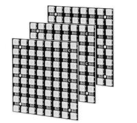Hoembpn 3Pcs 64-Bit LED Matrix Panel 8x8 WS2812 RGB LED Dot Matrix Modules with 5050 LEDs,Programmable Full-Colour LED Display Development Board, LED Lamp Panel Light for Arduino and Raspberry Pi