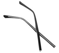 Hoement 1 Pair Metal Eyeglasses Replacement Arms Legs in Black Titanium Alloy Good Glossy Finish, Sturdy Glasses Repair Accessories to Keep Glasses in Place for Everyday Use