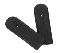 Hoement 1 Pair Wheelchair Brake Handle Covers: Black Rubber Lever Handlebars for Wheelchairs