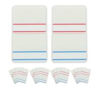 Hoement 10 Sets Writable Pet Sticky Index Tabs with Adhesive Labels, Waterproof and Teamwork Ready Page Markers for Files and Documents, for Office and Libraries Organization