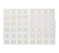 Hoement 10 Sheets White Leather Bible Tabs Stickers with Gold Foil 66 Index Tabs for Bible Study for Women and Men for Christian Study
