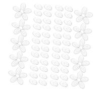 Hoement 100 Pairs Clear Plastic Eyeglass Nose Pads Anti-Slip Push-in Inserts for Glasses and Sunglasses Cushioned Nose Pads for Comfortable Fit Replacement for Sports and Outdoor