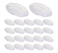 Hoement 100 Pairs Silicone Push-in Glasses Nose Pads Clear Anti-Slip Soft Eyeglass Nose Replacements for Sunglasses and Eyewear Frame Accessories with Secure Grip and Easy Installation