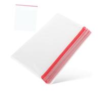 Hoement 100 Pcs Clear Self Sealing Bags for Shirt Packaging Transparent Bopp Pouches for Clothing Jeans and Multipurpose Storage High Transparency Strong Adhesive Durable Material