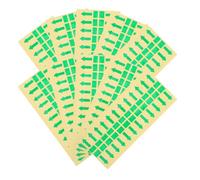Hoement 1000pcs Green Pet Directional Arrow Stickers Removable Adhesive for Garbage Trash Bags and Envelopes, Sturdy Arrow Markings for Storage and Transportation, Prevents Damage