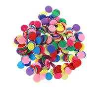 Hoement 1000pcs Non-Woven Fabric Round DIY Hair Pin Cushion Handmade Materials Easy to Stick with Glue Multifunctional for Making Hair Ornaments Random Color
