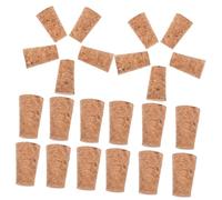 Hoement 100pcs Cone-Shaped Cork Stoppers for Wine Bottles Glass Bottle Corks Bulk Pack Airtight Natural Color Plugs for Wine Preservation and Home DIY Decoration