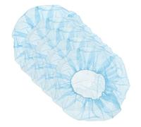 Hoement 100pcs Disposable Bouffant Caps Non Woven Hair Net with Elastic Band Breathable Lightweight Head Cover for Labs Cooking Catering Kitchen Use