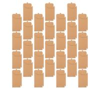 Hoement 100pcs Kraft Paper CD Sleeves DVD Storage Envelopes Portable CD DVD Paper Bags for Disc Protection and Organization for Home and Travel