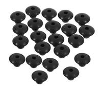 Hoement 100pcs Pegboard Hook Locks for Hooks Rubber Peg Stoppers Easy to Install Retaining Clips for Securing Pegboard Prevent Falling Off Black
