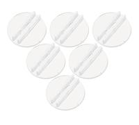 Hoement 100pcs Plastic Business Card Holder Stand with Stable Structure and Display Effect, Card Display Rack for Home and Office Use, Suitable for Men and Women