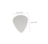 Hoement 100pcs Silver Stainless Steel Guitar Picks Flatpicks for Electric Bass and Acoustic Guitars Ergonomic Thumb Plectrums with Shiny Finish for Versatile Rock Jazz and Shredding