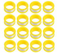 Hoement 100pcs Waterproof Water Pipe Sealing Tape Plumbers Thread Sealant Tape for Shower Head Repair Industrial Grade Plumbing Hose with 2m Yellow Roll for Leak Prevention