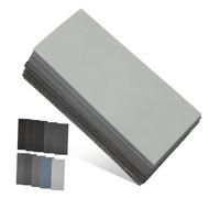 Hoement 100pcs Wet and Dry Sandpaper Sheets Assorted Grits Grit Automotive Polishing Abrasive Paper for Metal Wood Craft Sanding and Furniture Finishing