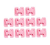 Hoement 10pcs Boy Girl Locks Multifunctional Anti-Pinch Safety Lock for Cabinets Refrigerators Easy Install Pink Dog Pattern Design for Boy Girl Protection