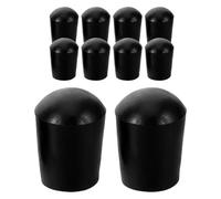 Hoement 10pcs Cello Rubber Endpin Tip: Black Double Bass Endpin Rubber Tip Accessories - Cello End Pin Stopper Replacement For Performances