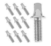 Hoement 10Pcs Drum Set Screws Metal Drum Lug Replacement Screws Textured Surface Accessories for Snare and Percussion