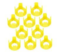 Hoement 10pcs Emergency Stop Button Part Push Button Cover Switch Guard for Industrial Use Stop Safety Cap Cover