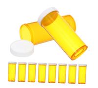 Hoement 10pcs Empty Pill Bottles Large Capacity Plastic Organizer with Seal for Travel and Home Use Storing Vitamins and Capsules