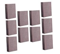Hoement 10Pcs Extra Thick Emery Sanding Sponges Descaling Cleaning Pads for Kitchenware Rust and Stain Removal Strong Abrasive Scrubbers