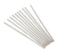 Hoement 10pcs Heat Transfer Demo Iron Rod for Physics Teaching and Science Fair Project, Polished Conductive Metal round Rod, Portable Corrosion Proof Iron Stick 20cm X 5mm