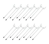 Hoement 10pcs Iron Peg Board Hooks for Hanging Drills and Tools, Easy Installation with 7-11lb Capacity, for Studios and Workshops Efficient Space Management