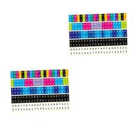 Hoement 10pcs Kalimba Learning Stickers Thumb Piano Stickers for Easy Installation Residue Removal for Beginners and Music Supplies