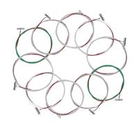 Hoement 10pcs Metal Guzheng Strings B-type 6-10 String Replacement Professional Guzheng Parts Accessories Sturdy Practical Performance